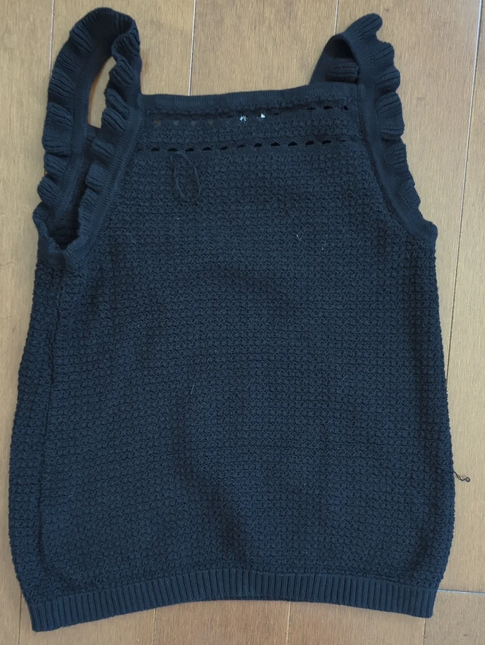 J CREW Knot Top Black Small - Picture 3 of 4